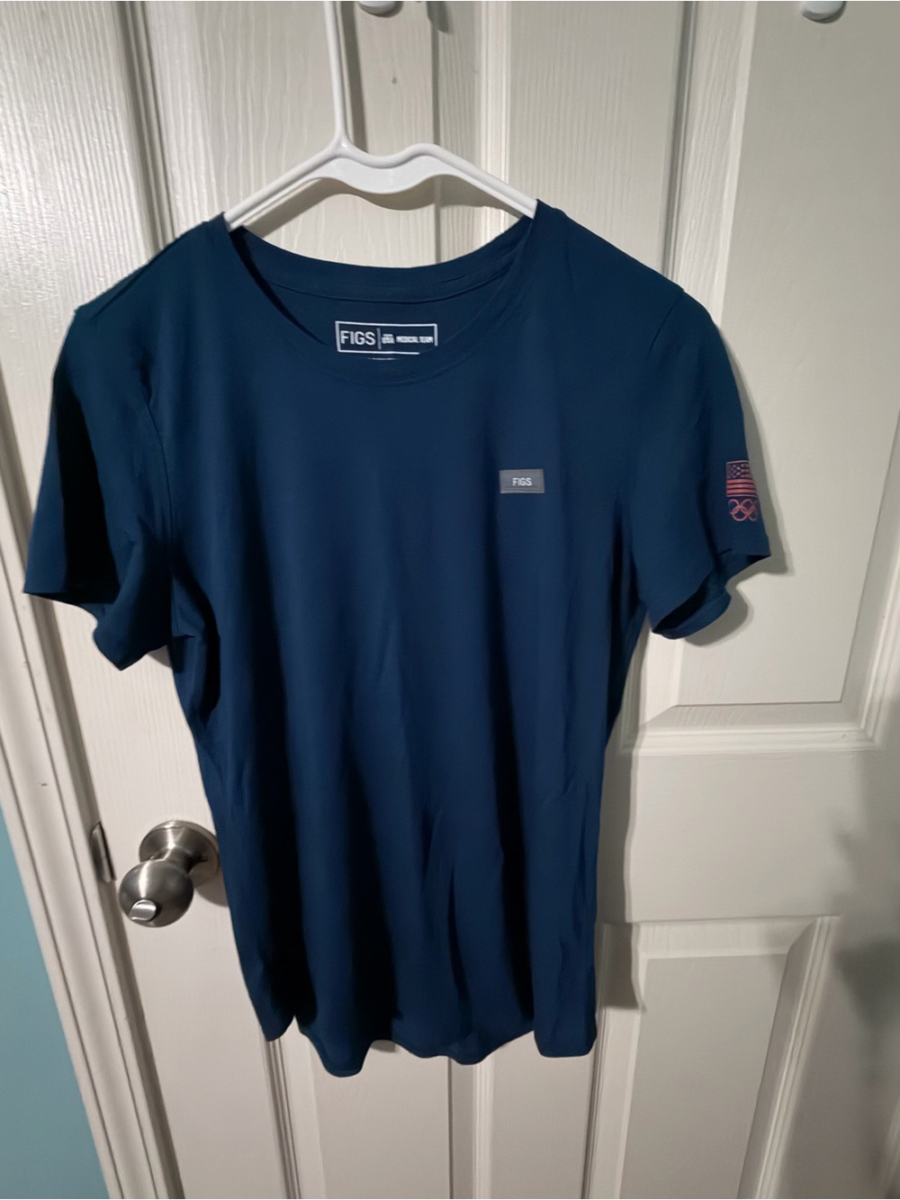 FIGS Women’s Navy Blue Short Sleeve Under Scrub Size XS NWOT